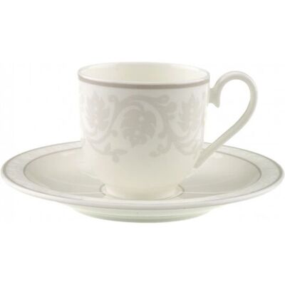 Villeroy & Boch Gray Pearl Espressotassen-Set - Tasse und Teller Villeroy & Boch Gray Pearl Espressotassen-Set - Tasse und Teller