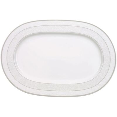 Villeroy & Boch Graue Perle Ovalplatte - 35cm Villeroy & Boch Graue Perle Ovalplatte - 35cm