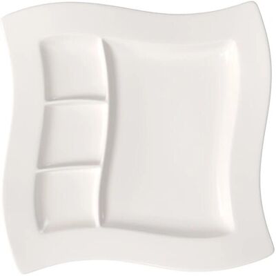 Villeroy & Boch New Wave Grillplatte - Premium Porzellan - 27x27cm Villeroy & Boch New Wave Grillplatte - Premium Porzellan - 27x27cm