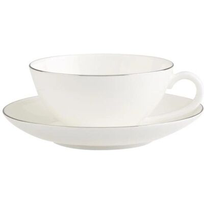 Villeroy & Boch Anmut Platinum Teetasse mit Untertasse - Teeset Villeroy & Boch Anmut Platinum Teetasse mit Untertasse - Teeset