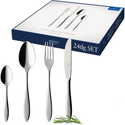 Villeroy & Boch Arthur 24 Piece Cutlery Set - Damaged Box Villeroy & Boch Arthur 24 Piece Cutlery Set - Damaged Box