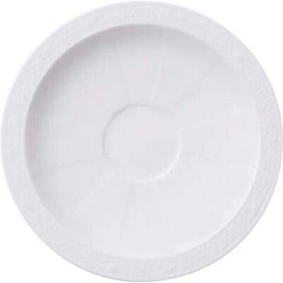 Villeroy & Boch Perla Bianca Sottopiatto - Tazza da Espresso 13cm Villeroy & Boch Perla Bianca Sottopiatto - Tazza da Espresso 13cm