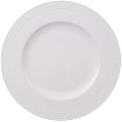 Assiette de Dîner White Pearl - 27cm - Design classique élégant Assiette de Dîner White Pearl - 27cm - Design classique élégant