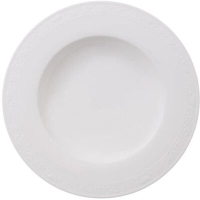 Villeroy & Boch White Pearl Suppenteller - Elegantes Klassisches Design Villeroy & Boch White Pearl Suppenteller - Elegantes Klassisches Design
