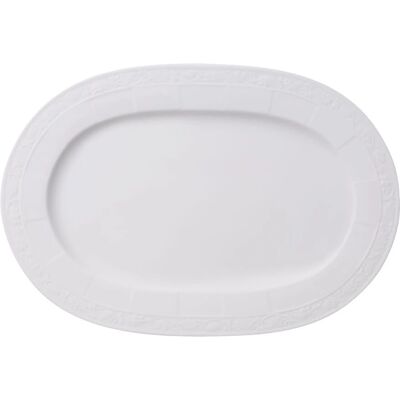 Villeroy & Boch White Pearl Oval Servierplatte - 35x24cm Villeroy & Boch White Pearl Oval Servierplatte - 35x24cm