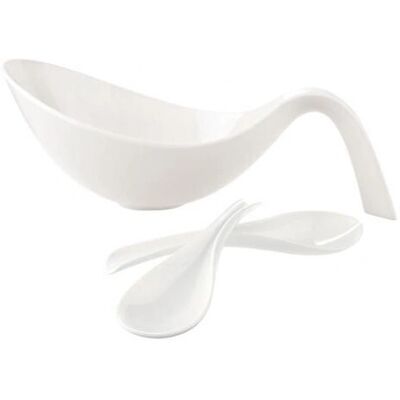 Villeroy & Boch Flow Salatschüssel-Set 3-teilig Weiß Villeroy & Boch Flow Salatschüssel-Set 3-teilig Weiß
