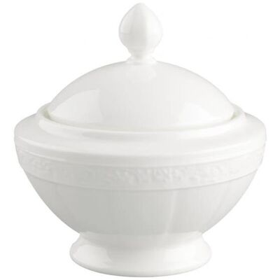 Villeroy & Boch White Pearl Zuckerdose - Porzellan Villeroy & Boch White Pearl Zuckerdose - Porzellan