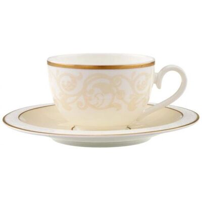 Villeroy & Boch - Ivoire - 120 ml - Ivory-Gold - Teebecher mit Untertasse Villeroy & Boch - Ivoire - 120 ml - Ivory-Gold - Teebecher mit Untertasse