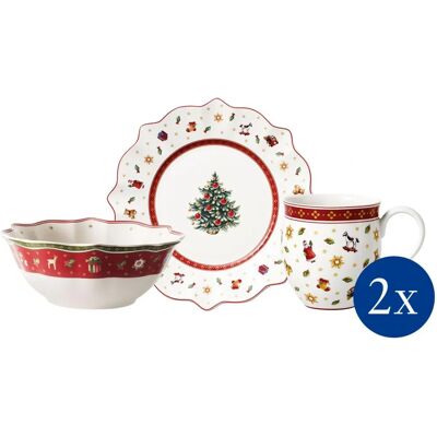 Villeroy & Boch Toy's Delight Set Colazione - 6 Pezzi - Motivi Natalizi Villeroy & Boch Toy's Delight Set Colazione - 6 Pezzi - Motivi Natalizi