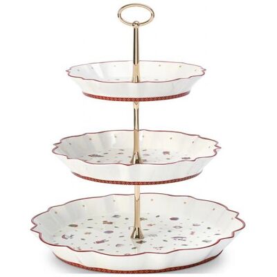 Villeroy & Boch Toy's Delight Support à Gâteaux en Porcelaine 3 Niveaux Villeroy & Boch Toy's Delight Support à Gâteaux en Porcelaine 3 Niveaux