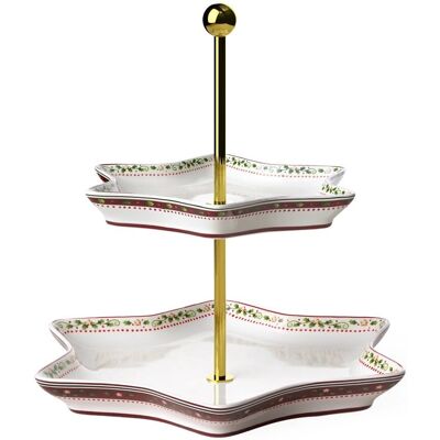 Villeroy & Boch Winter Bakery Delight Etagère - Porcelaine, Blanc/Rouge, 25,5x0,1x0,1 Cm Villeroy & Boch Winter Bakery Delight Etagère - Porcelaine, Blanc/Rouge, 25,5x0,1x0,1 Cm