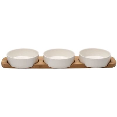Villeroy & Boch Pizza Passion Serveringsset - Porcelaine & Bambus Villeroy & Boch Pizza Passion Serveringsset - Porcelaine & Bambus