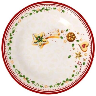 Assiette petit-déjeuner blanc/rouge/beige Villeroy & Boch - 21,5cm - Type de produit Assiette petit-déjeuner blanc/rouge/beige Villeroy & Boch - 21,5cm - Type de produit