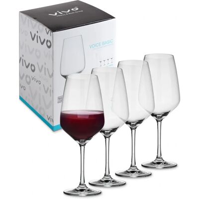 Villeroy & Boch Voice Basic Set aus 4 Rotweingläser - Kristallgläser Villeroy & Boch Voice Basic Set aus 4 Rotweingläser - Kristallgläser