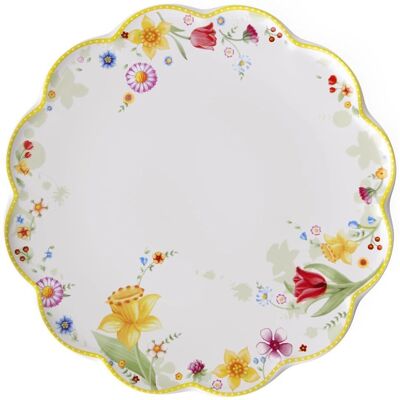 Villeroy & Boch Spring Awakening Cake Plate - 33cm, porcelain, floral Villeroy & Boch Spring Awakening Cake Plate - 33cm, porcelain, floral
