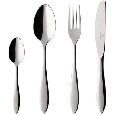 Villeroy & Boch 1263739037 Ensemble de Couverts - 24 pièces - Acier inoxydable - Argenté - Publicité Villeroy & Boch 1263739037 Ensemble de Couverts - 24 pièces - Acier inoxydable - Argenté - Publicité