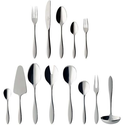 Villeroy & Boch Arthur 68 Piece Cutlery Set - Modern Stainless Steel Dining Utensils for 6 Villeroy & Boch Arthur 68 Piece Cutlery Set - Modern Stainless Steel Dining Utensils for 6