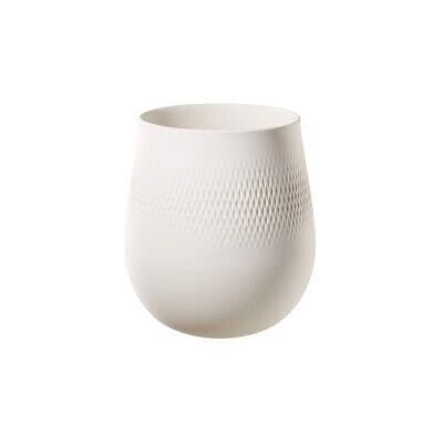 Villeroy & Boch Weiße Porzellanvase - Rund, Klein, Elegant Villeroy & Boch Weiße Porzellanvase - Rund, Klein, Elegant