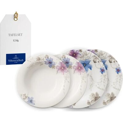 VILLEROY & BOCH Mariefleur Gris Basic - Set di piatti colorati per 6 persone VILLEROY & BOCH Mariefleur Gris Basic - Set di piatti colorati per 6 persone
