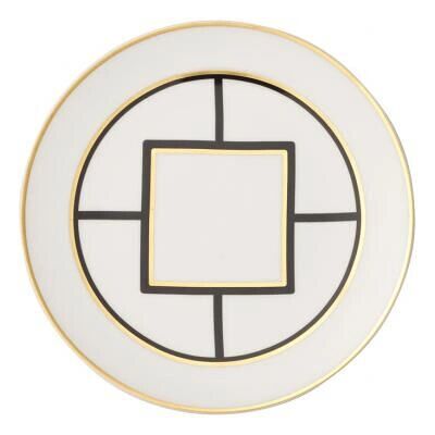Piatto colazione MetroChic di Villeroy & Boch - Nero, Bianco, Oro - 22cm Piatto colazione MetroChic di Villeroy & Boch - Nero, Bianco, Oro - 22cm