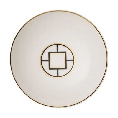 Villeroy & Boch MetroChic Suppenteller - 22cm Bone Porzellan, Gold, Schwarz Villeroy & Boch MetroChic Suppenteller - 22cm Bone Porzellan, Gold, Schwarz