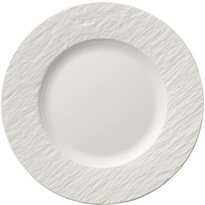 Plato de cena de porcelana blanca Manufacture Rock de Villeroy & Boch Plato de cena de porcelana blanca Manufacture Rock de Villeroy & Boch