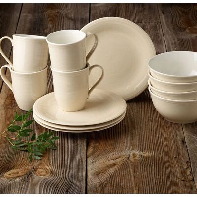 Villeroy & Boch Color Loop Sand Reggeliszett - 12 db Villeroy & Boch Color Loop Sand Reggeliszett - 12 db