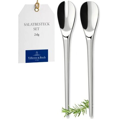 Villeroy & Boch New Moon Salad Servers - Stainless Steel, Elegant & Dishwasher Safe Villeroy & Boch New Moon Salad Servers - Stainless Steel, Elegant & Dishwasher Safe