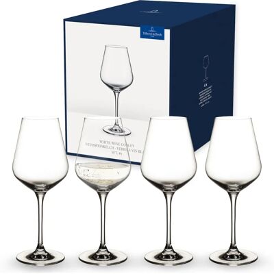 Villeroy & Boch La Divina Set med 4 vita vinglas Villeroy & Boch La Divina Set med 4 vita vinglas