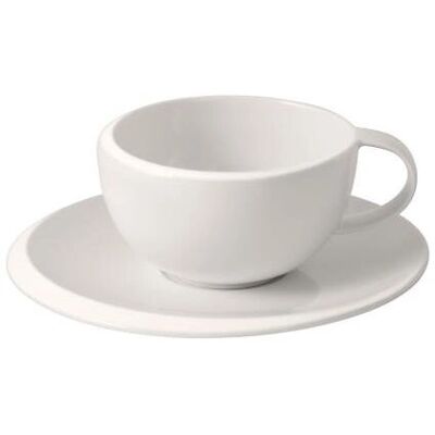Villeroy & Boch New Moon Tasse à café et sous-tasse - Blanc - Publicité Villeroy & Boch New Moon Tasse à café et sous-tasse - Blanc - Publicité