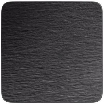 Villeroy & Boch Rock Noire Piatto Quadrato - Porcellana, Nero, 32,5cm Villeroy & Boch Rock Noire Piatto Quadrato - Porcellana, Nero, 32,5cm