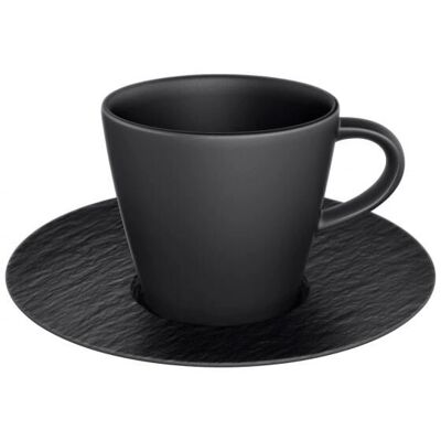 Villeroy & Boch Rock Espresso-Tasse & Untertasse - Schwarz - 60ml Villeroy & Boch Rock Espresso-Tasse & Untertasse - Schwarz - 60ml