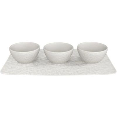Villeroy & Boch Rock Sada Mís a Mís z bílého porcelánu Villeroy & Boch Rock Sada Mís a Mís z bílého porcelánu