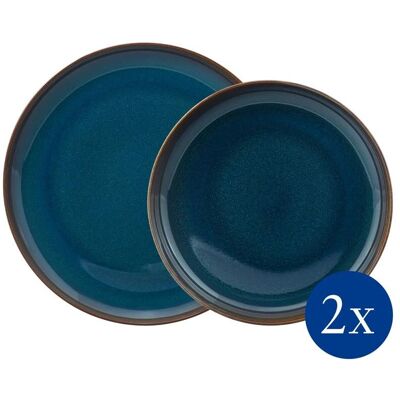Villeroy & Boch Denim Essteller-Set - 4 Stück - Gedeck Villeroy & Boch Denim Essteller-Set - 4 Stück - Gedeck