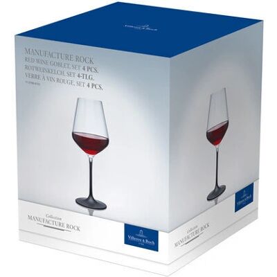 Villeroy & Boch Rotwein Glas - Set von 4, 470ml, Kristall Villeroy & Boch Rotwein Glas - Set von 4, 470ml, Kristall
