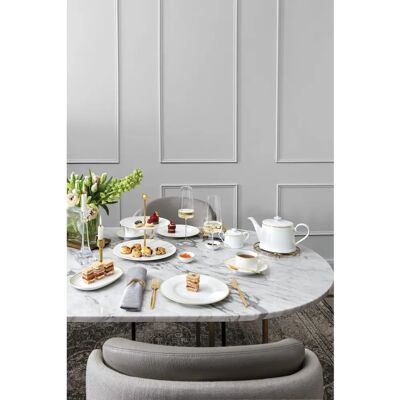 Villeroy & Boch Teeserviett Château Septfontaines - Hvit gull - 16cm Villeroy & Boch Teeserviett Château Septfontaines - Hvit gull - 16cm