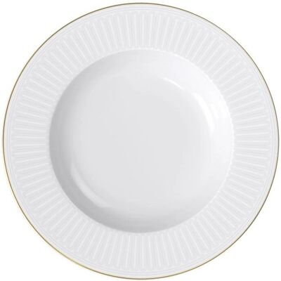 Villeroy & Boch Château Septfontaines dyb tallerken - Ø29cm Hvid-guld Villeroy & Boch Château Septfontaines dyb tallerken - Ø29cm Hvid-guld