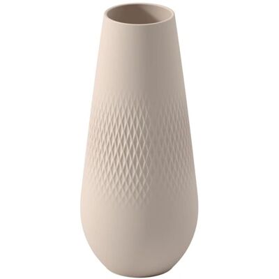 Villeroy & Boch Vase Beige Collier - 26cm, Porcelaine Premium Villeroy & Boch Vase Beige Collier - 26cm, Porcelaine Premium