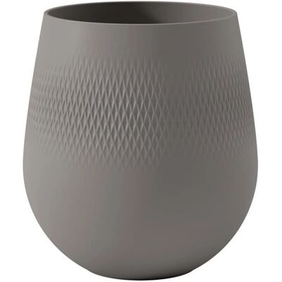 Villeroy & Boch Manufacture Collier Taupe Wazon - Wazon Villeroy & Boch Manufacture Collier Taupe Wazon - Wazon