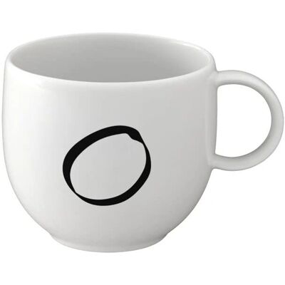 Villeroy & Boch Becher - O 290ml - Buchstabe - Weiß Villeroy & Boch Becher - O 290ml - Buchstabe - Weiß