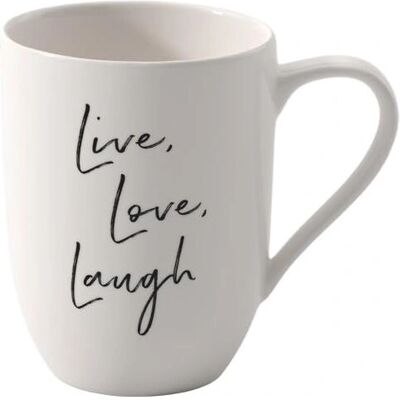 Villeroy & Boch Statement Tasse - Weiß/Schwarz - 280ml - Becher Villeroy & Boch Statement Tasse - Weiß/Schwarz - 280ml - Becher