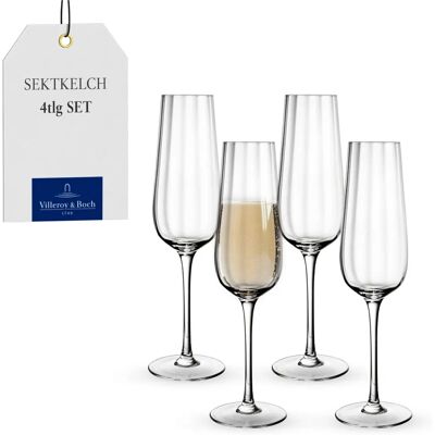 Villeroy & Boch Rose Garden Sett med 4 Champagneglass - Champagne Flutes Villeroy & Boch Rose Garden Sett med 4 Champagneglass - Champagne Flutes