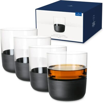 Villeroy & Boch Schwarz Manufacture Rock 4er Set Spirituosengläser Villeroy & Boch Schwarz Manufacture Rock 4er Set Spirituosengläser