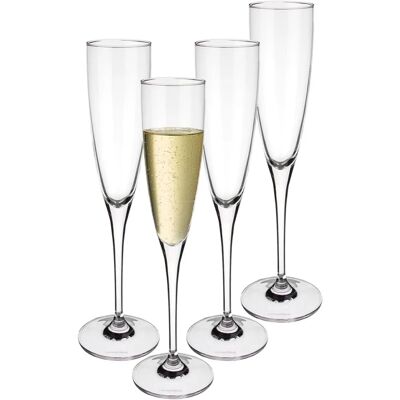 Villeroy & Boch Maxima Champagne Glass Flute - Set of 4, 120ml Villeroy & Boch Maxima Champagne Glass Flute - Set of 4, 120ml