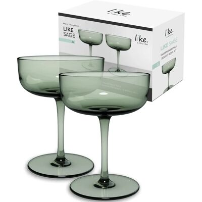 Villeroy & Boch Sage Glassware Set - 2 Crystal Glasses 100ml Villeroy & Boch Sage Glassware Set - 2 Crystal Glasses 100ml