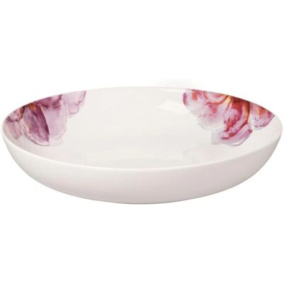 Villeroy & Boch Rose Garden Saladier - 38cm - Blanc et Rose - Publicité Villeroy & Boch Rose Garden Saladier - 38cm - Blanc et Rose - Publicité