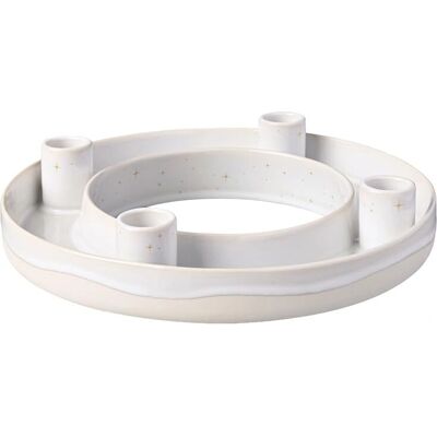 Villeroy & Boch Couronne de l'Avent Winter Glow - Couronne de l'Avent, beige, 26 cm Villeroy & Boch Couronne de l'Avent Winter Glow - Couronne de l'Avent, beige, 26 cm