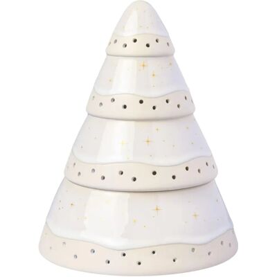 Villeroy & Boch Winter Glow Windlicht - Windlicht, 14,5x14,5cm, Wit Villeroy & Boch Winter Glow Windlicht - Windlicht, 14,5x14,5cm, Wit