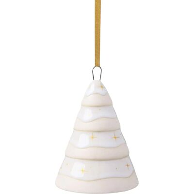 Ornement de Noël en porcelaine Winter Glow Villeroy & Boch - Beige - Publicité Ornement de Noël en porcelaine Winter Glow Villeroy & Boch - Beige - Publicité