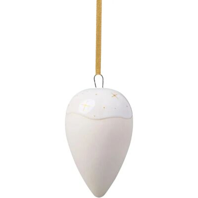 Villeroy & Boch Winter Glow Ornament - Beige, 5x5x8 cm - Publicité Villeroy & Boch Winter Glow Ornament - Beige, 5x5x8 cm - Publicité